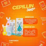 🌈 ¡CEPILLIN 360 - El Cepillo Infantil que Convierte el Cepillado en Diversión! 🦷✨