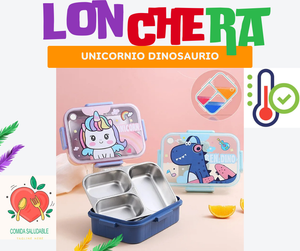 LONCHERA UNICORNIO Y DINOSAURIO